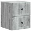 vidaXL Wandbeugel Bedkast Grijs sonoma 33 x 34,5 x 40 cm Bewerkt hout