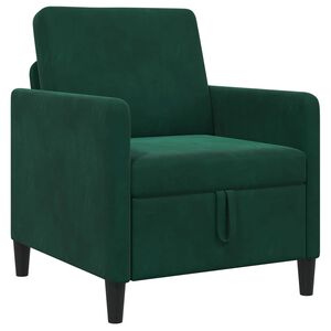 vidaXL Bank met opslag Donkergroen 72 x 78 x 87 cm Polyester