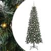 vidaXL Kunstkerstboom Groen 210 cm PVC en Plastic en Staal