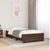 vidaXL Bedframe zonder matras bewerkt hout bruin eikenkleur 75x190 cm