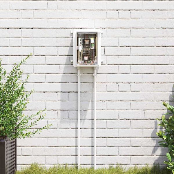 vidaXL Bedieningskast Grijs 47 x 20 x 60 cm ABS Kunststof