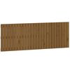 vidaXL Wandhoofdbord 166x3x60 cm massief grenenhout honingbruin