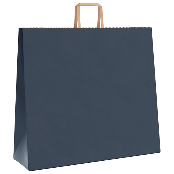 vidaXL Papieren zakken 250 st met hengsels 54x15x49 cm blauw