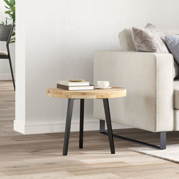 vidaXL Tafelblad rond &Oslash; 50x4 cm massief acaciahout