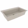 vidaXL Keukenwasbak Beige 79 x 50 x 31 cm Kwarts en Hars