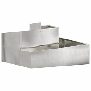 vidaXL Plantenbak zilver 60 x 60 x 50 cm Roestvrij staal