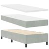 vidaXL Boxspringbed met matras met LED Lichtgrijs 80 x 200 cm Fluweel