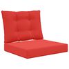 vidaXL Buiten bankkussen Polyester Rood 60 x 50,5 x 8 cm