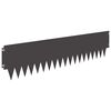vidaXL Tuinrand 20 st 103 x 25 cm metaal Zwart