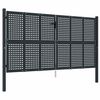 vidaXL Tuinpoort Antraciet 300x150 cm Staal