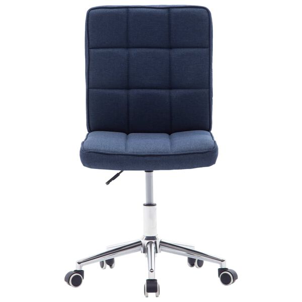 vidaXL Eetkamerstoelen 4 st stof blauw