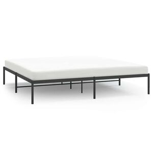 vidaXL Bedframe metaal zwart 193x203 cm