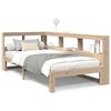 vidaXL Bed met boekenkast zonder matras massief grenenhout 90x190 cm