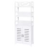 vidaXL Badkamerkast Albuquerque 46x24x117,5 cm hout wit
