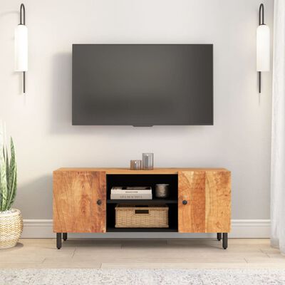 vidaXL Tv-meubel 105x33x46 cm massief acaciahout