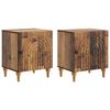 vidaXL Nachtkastje 2 pcs Oud hout 43 x 34,5 x 50 cm Bewerkt hout