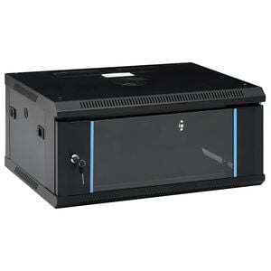 vidaXL Netwerkkast voor aan de muur 4U 19" IP20 600x450x285 mm