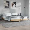 vidaXL Bedframe zonder matras 200x200cm spaanplaat sonoma eikenkleurig