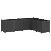 vidaXL Plantenbak 160x120x53 cm polypropeen zwart