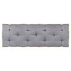 vidaXL Bankkussen pallet 120x40x7 cm antracietkleurig
