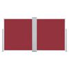 vidaXL Windscherm uittrekbaar 120x600 cm rood