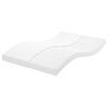 vidaXL Schuimmatras 7 zones hardheid 20 ILD 120x200 cm wit