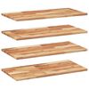 vidaXL Wandschappen 4 st zwevend olieafwerking 100x40x2 cm acaciahout