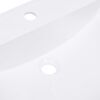vidaXL Wastafel inbouw 750x460x130 mm SMC wit