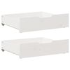 vidaXL Bedlades 2 st 65x55x17 cm massief grenenhout wit