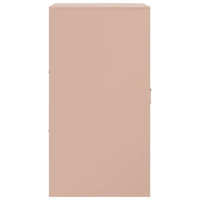 vidaXL Dressoir 34,5x39x73 cm staal roze