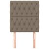 vidaXL Hoofdbord taupe 80x7x118/128 cm Stof