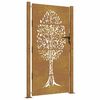 vidaXL Poort 100x175 cm boomontwerp cortenstaal