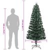 vidaXL Kunstkerstboom met 250 LED met standaard Groen 210 cm PVC