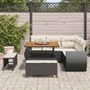 vidaXL Tuin Sofa Set 8 pcs Zwart poly rattan
