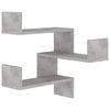 vidaXL Hoekwandschap 40x40x50 cm bewerkt hout betongrijs