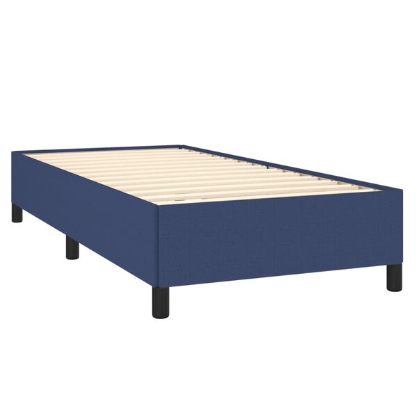 vidaXL Bedframe zonder matras 80x200 cm stof blauw