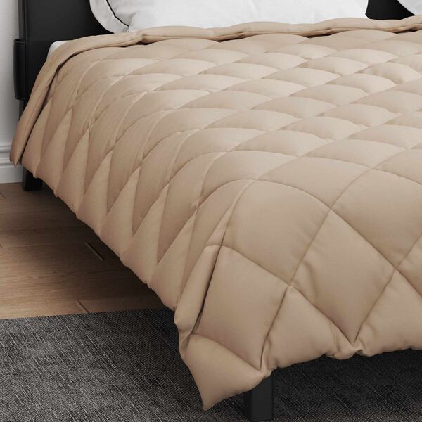 vidaXL Winter Dekbed Taupe 220 x 260 cm Microfiber