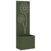 vidaXL Tuin Privacy Screen Olijfgroen 50 x 150 cm Koudgewalst staal