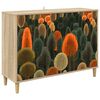 vidaXL Dressoir ZAANDAM Sonoma 102 x 33 x 75 cm Bewerkt hout