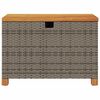 vidaXL Tuinbox 80x40x48 cm poly rattan en acaciahout grijs