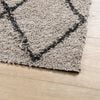 vidaXL Vloerkleed PAMPLONA shaggy hoogpolig 80x150 cm beige antraciet