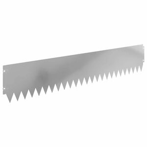 vidaXL Gazonrand 10 st 103 x 20 cm Staal zilver