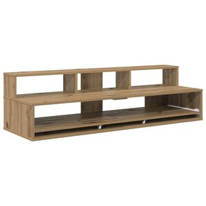 vidaXL studiobureau Artisanaal eiken 152 x 42,5 x 36 cm Bewerkt hout