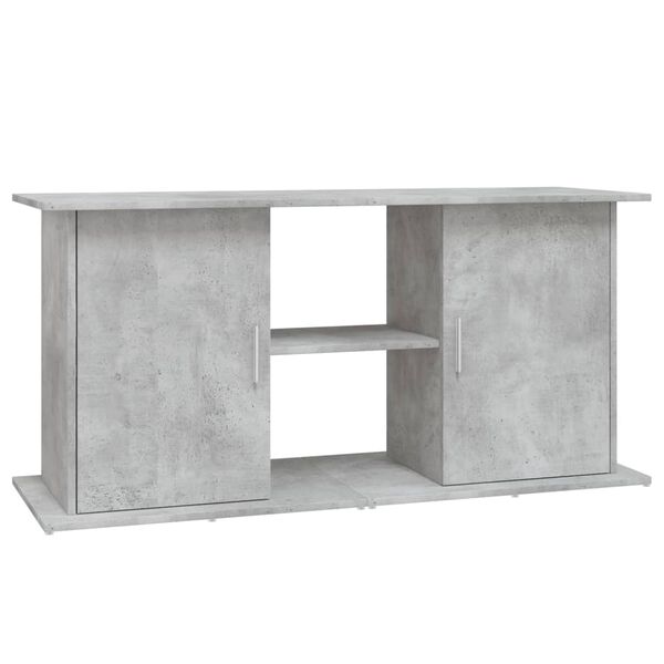 vidaXL Aquariumstandaard Betongrijs 121x41x58 cm Bewerkt hout