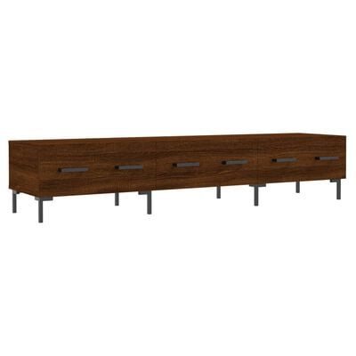 vidaXL Tv-meubel 150x36x30 cm bewerkt hout bruin eikenkleur