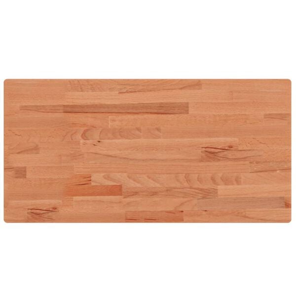 vidaXL Tafelblad rechthoekig 100x50x1,5 cm massief beukenhout