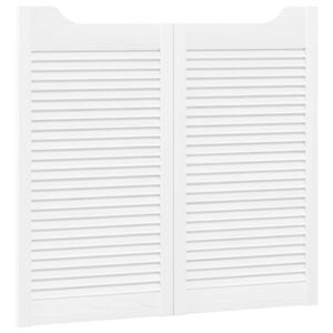 vidaXL Schuifdeuren 2 st 90 x 40 cm Massief grenenhout Wit