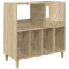 vidaXL Platenspeler Steun Sonoma Eiken 82 x 39,5 x 82,5 cm