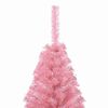 vidaXL Kunstmatig Voorverlicht Kerstboom met 150 LED Roze 120 cm PVC
