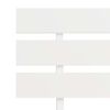 vidaXL Bedframe met hoofdbord massief grenenhout wit 180x200 cm